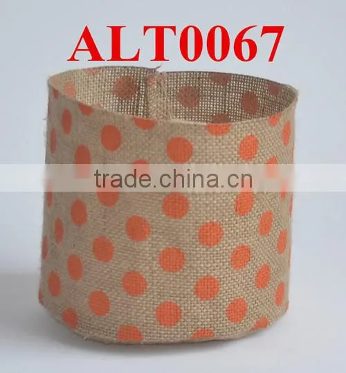 jute coated fabirc pot for flowers