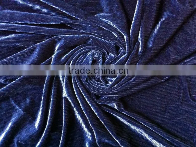 Stripe Spandex velvet fabric for Dress