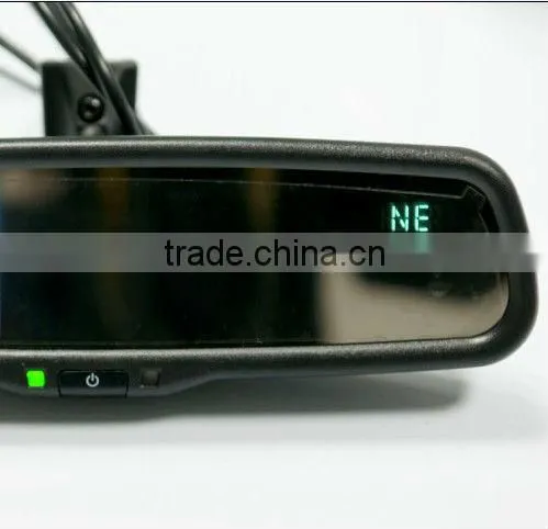 HOT SALE!!!4.3inch monitor multifunctional rearview mirror with compass/temperature rearview monitor mirror