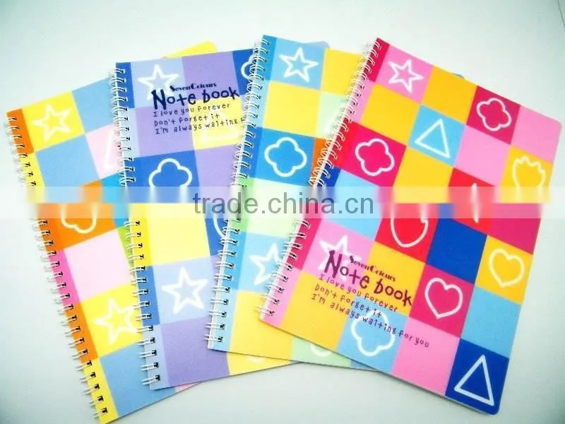 Cute Cheap Sprial Binding Paper NotebookS for School