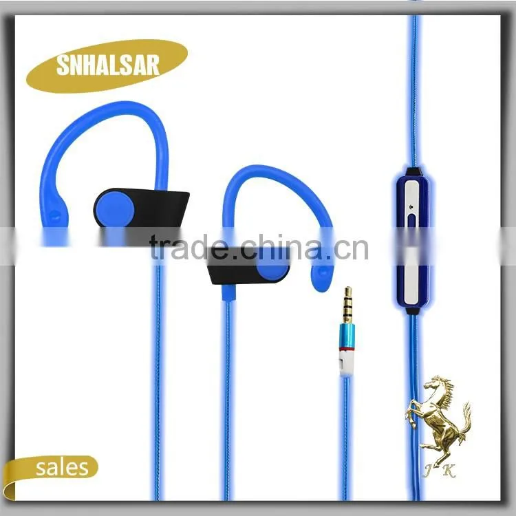 Fashion light stereo necklace earphones for sporting, new ear piece