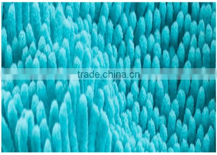 machine tufted noodle microfiber chenille mat