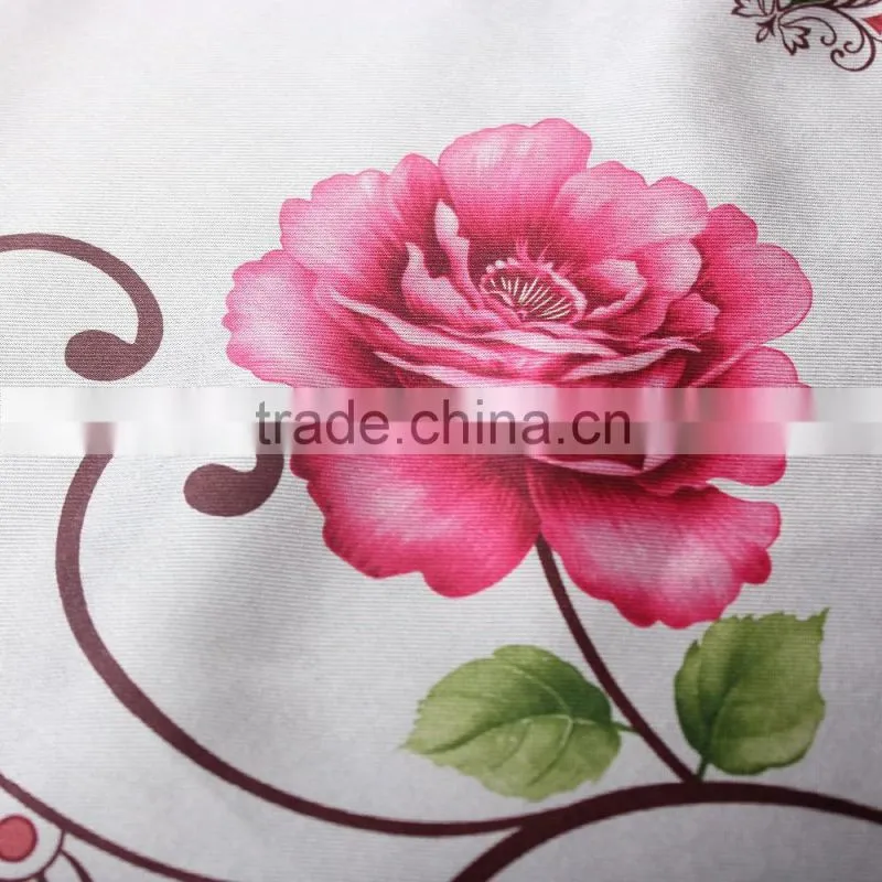 2016 Floral Printed polyester Blackout fabric, Curtain fabric blackout india
