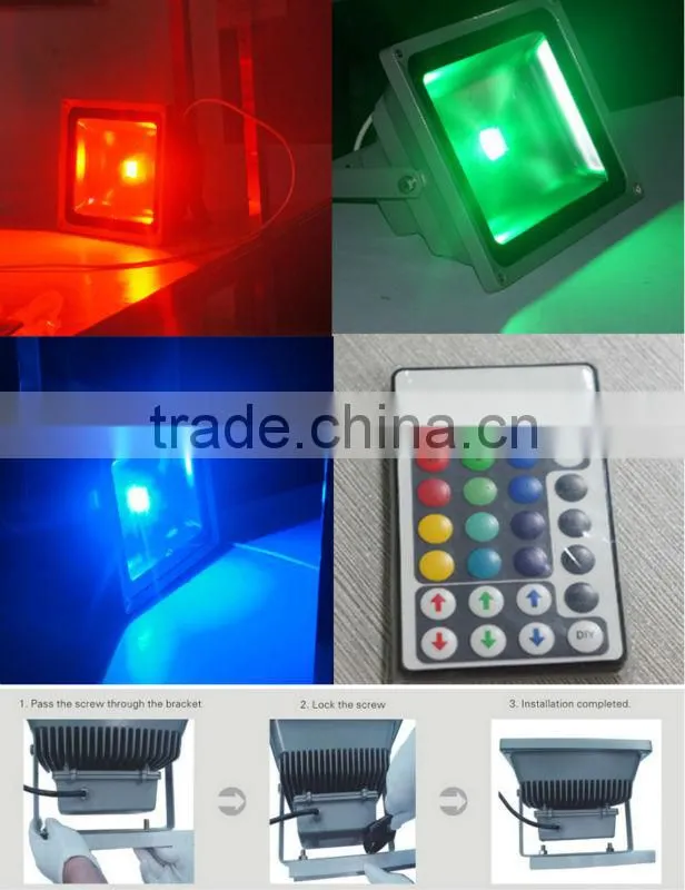 Waterproof Lighting Fixture Outdoor Led Flood Garden Light Rgb Led Amplifier