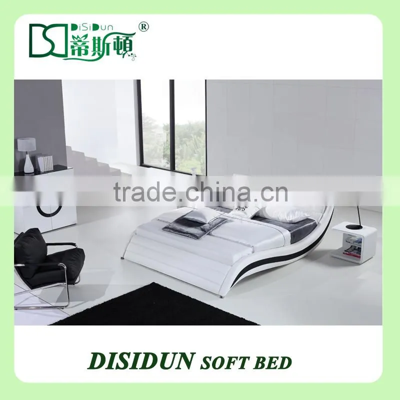 white leather tufted bed with drawers / double cot bed designs