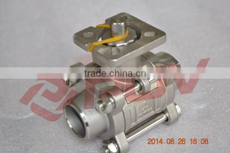 1000wog 3 pc welding 1 inch ball valve