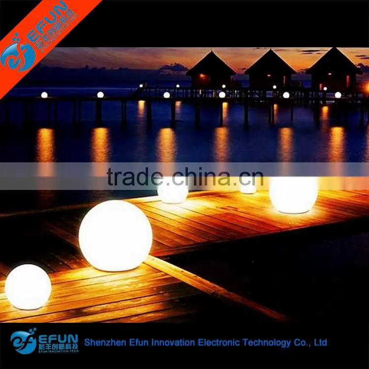 remote control PE material IP65 waterproof multi color illuminated led floating globe for pool