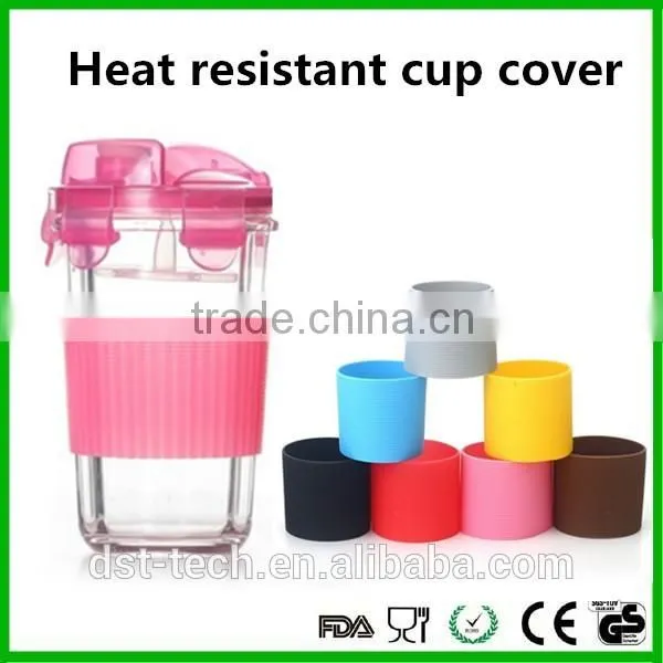 silicone cup lid animal hot water bottle cover coffee cup lid