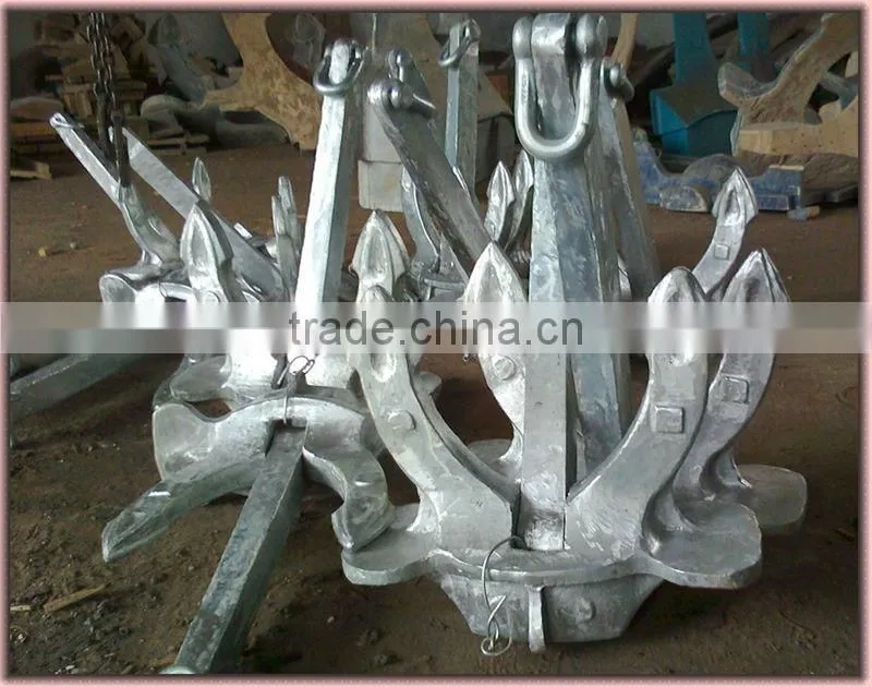 High Quality steel casting ZG200-400C Material Hall ship anchor design Ship anchor