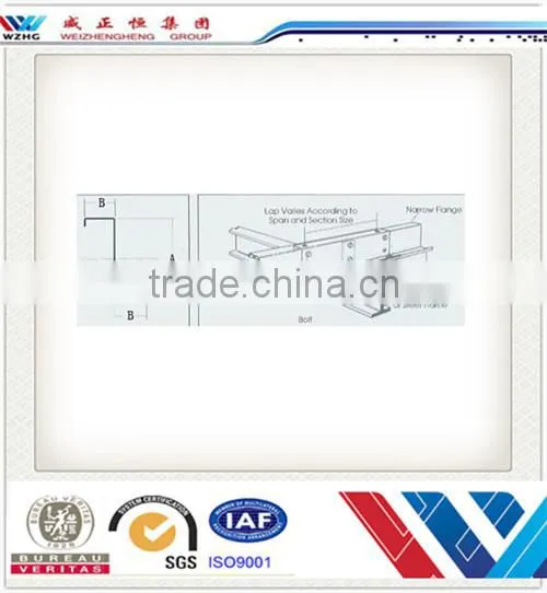 Made in China galvanized z purlin cheap price steel Z purlin