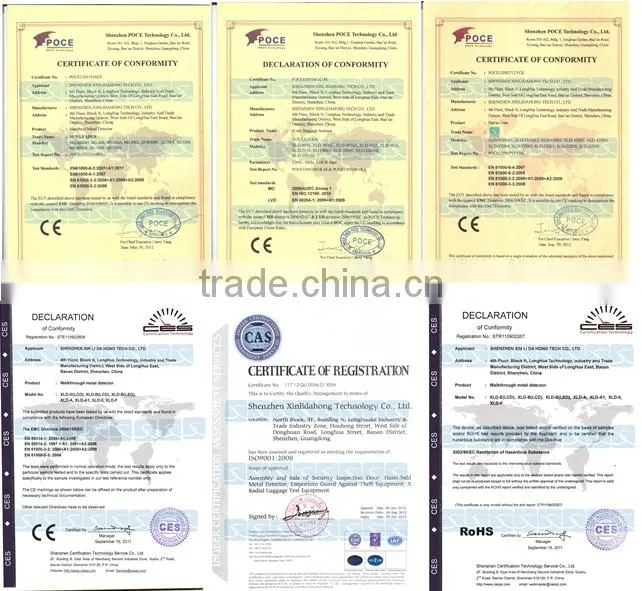 18 zones walk through security gate metal detector door frame metal detector price metal detector XLD-E(lLCD)