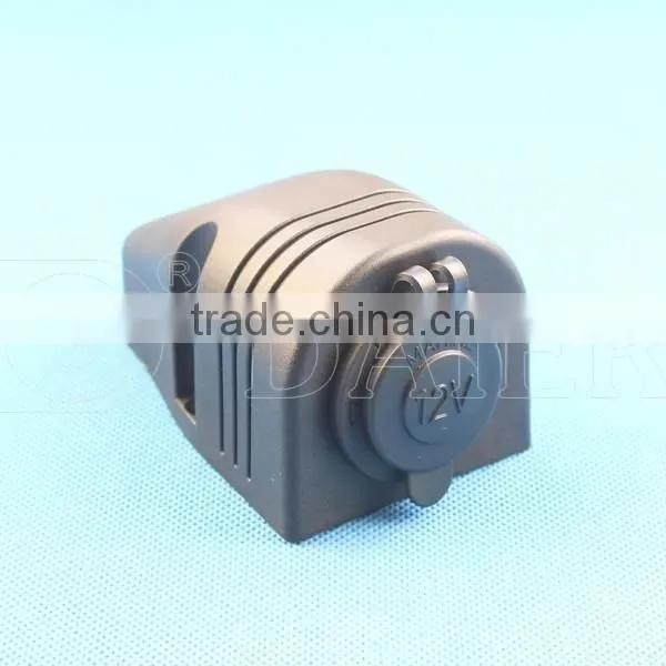 Auto Cigar Lighter Socket 12V DC Power Outlet Socket With Bracket 1 Hole,Standard Nut And Marine Cover