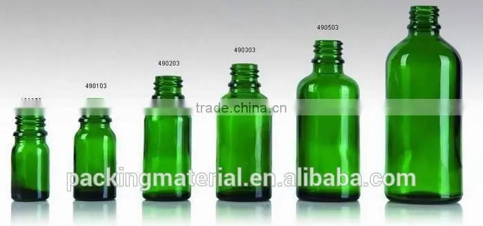 Essential oil glass bottle with tamper evident cap / childproof cap