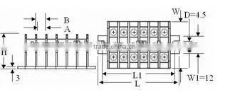 TS-Series Bnc Cassette Type 15A 25A 35A 25mm Rail Terminal Block