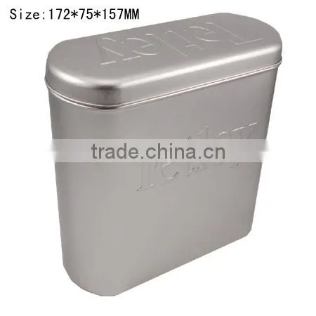 customised coffee oval tea tin box