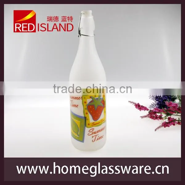 glass bottles swing top flask oil lemoncello water craft