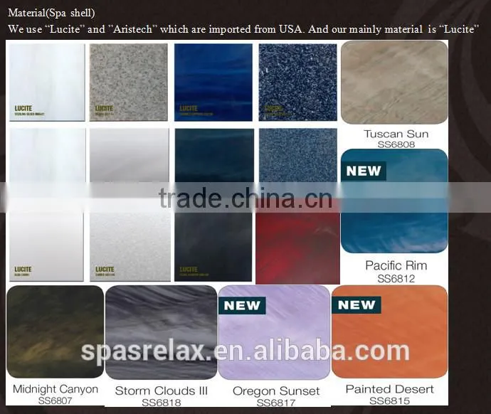 American Acrylic material Balboa system swim spa /Massage Hot Tub