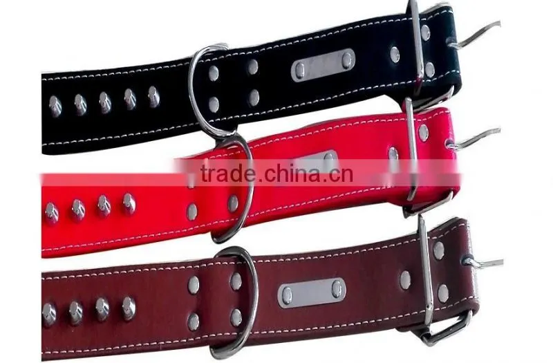 CY114 Wholesale PU Lady Dog Collar Comfort Leather Single Row Rivets Collar Alloy Spikes Gentle rivet Dog Collar