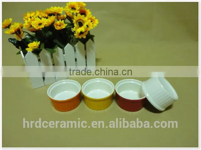 daily use round porcelain ceramic bakeware bowl
