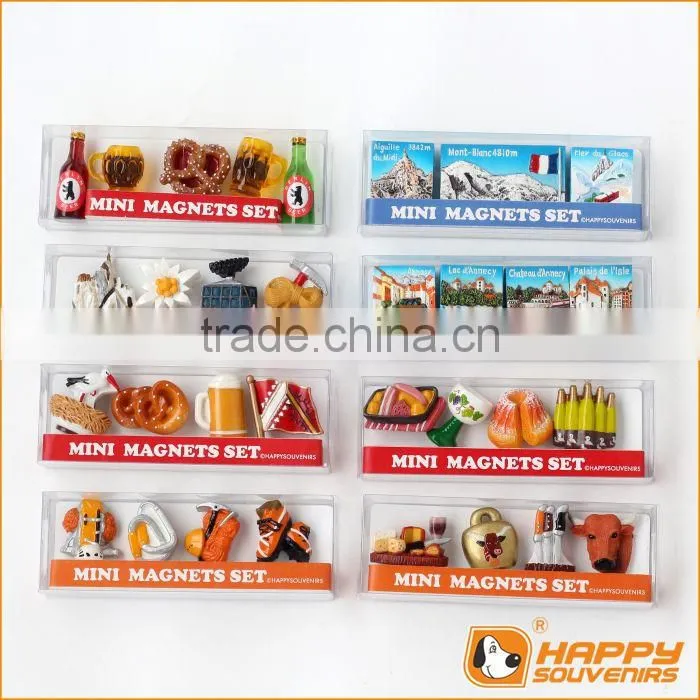 Super Cute Mini a set fruit magnet fridge magnet for tourism