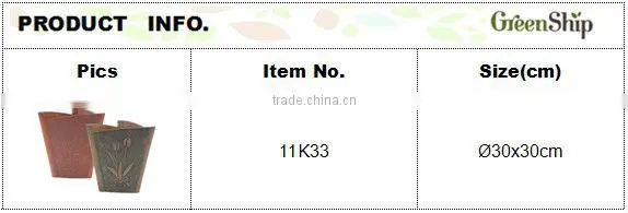 10K33 Outdoor Decorative Ceramic Flower Pot/ UV protective/