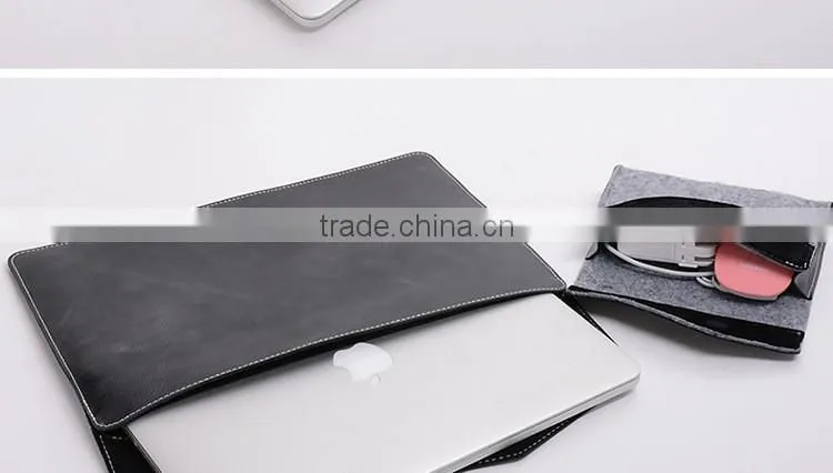 Wax Oil Documents Carrying Bag/Leather Envelope Bag/Laptop Portfolio Bag