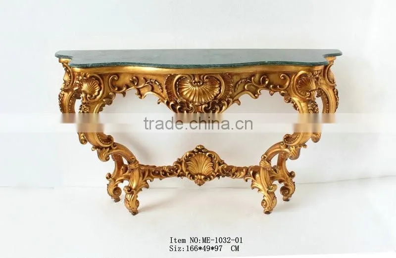 Reproduction Baroque Style Living Room Furniture Set Console Table