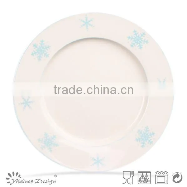 10.5" christmas ceramic plate, ceramic christmas plate