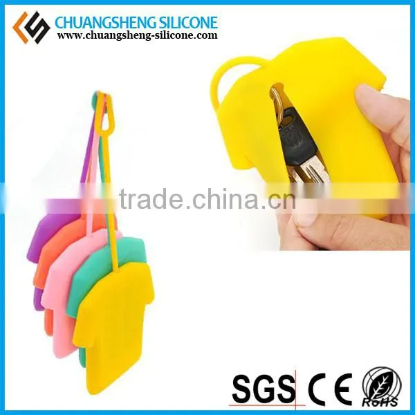 SMALL T-SHIRT FORM SOFT SILICONE CASE/BAG FOR KEY OR CARD