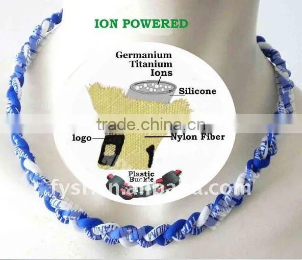 Healthy germanium silicone titanium necklace