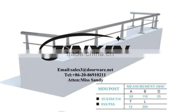 Building Roof Stainless Steel Handrail Balustrade/Guardrail Balustrade
