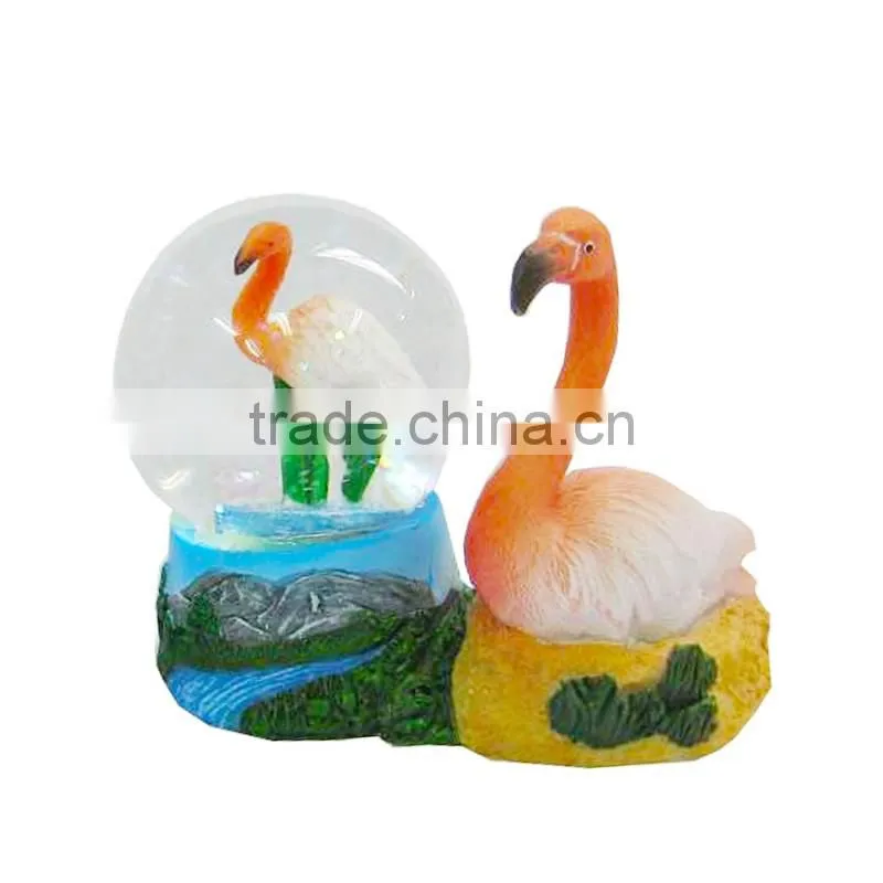 resin custom snow globes with bird (SMW0133)
