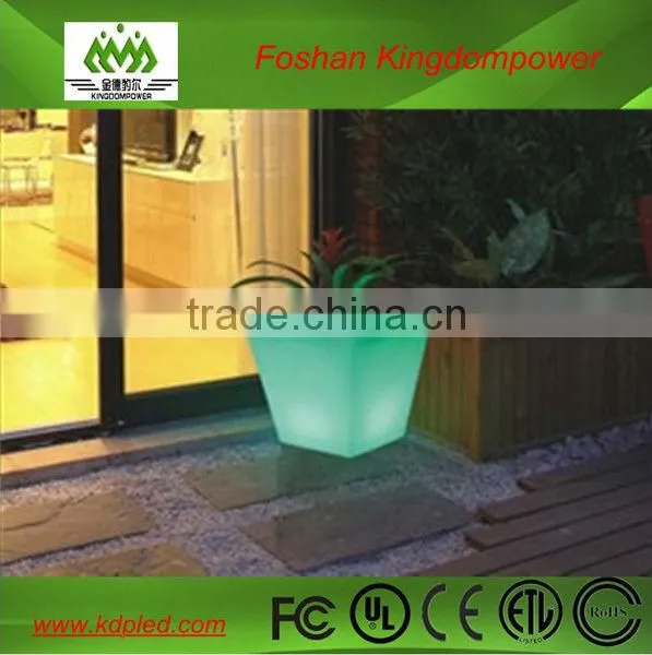 China manufacturing colorful Rechargeable Decoration LED planter