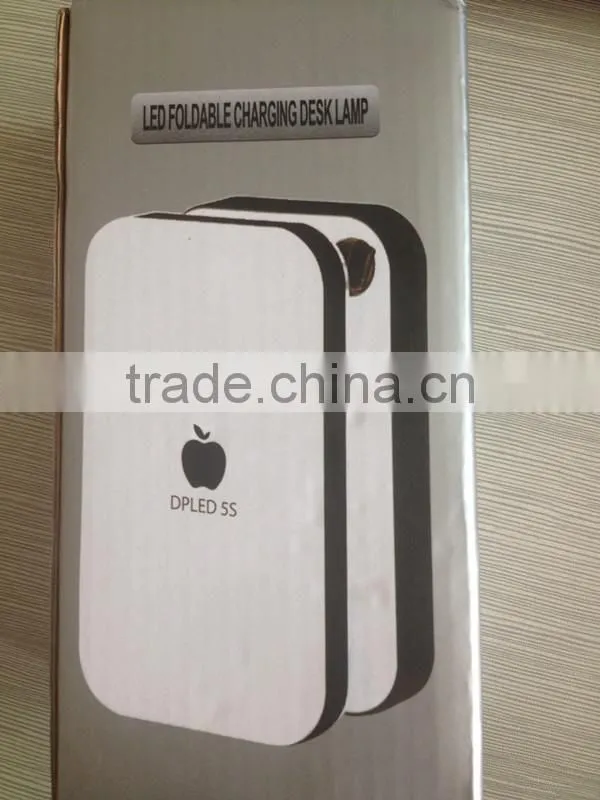 2014 newest 5S type folding chargeable battery operated led dimmer reading light