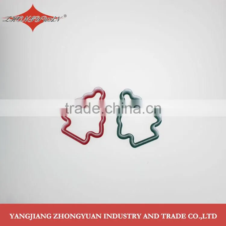 Christmas tree shape plastic cookie cutter with TPR grip
