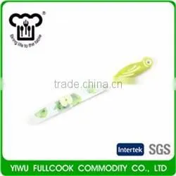 Modern style unique plastic handle flower pattern vegetable fruit knife set