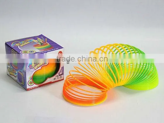 spring toy bouncing with light