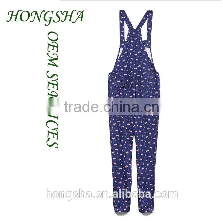 Wholesale Children's Boutique Clothing Floral Rush Overalls Frocks Designs 2016 HSD7377