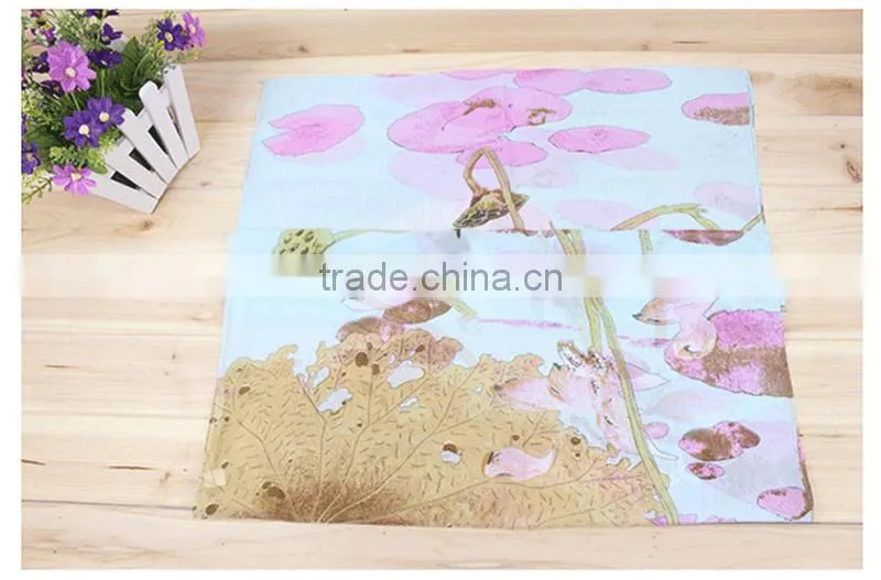 custom digital print with Dandelion Pattern Scarf silk scarf Chiffon scarf