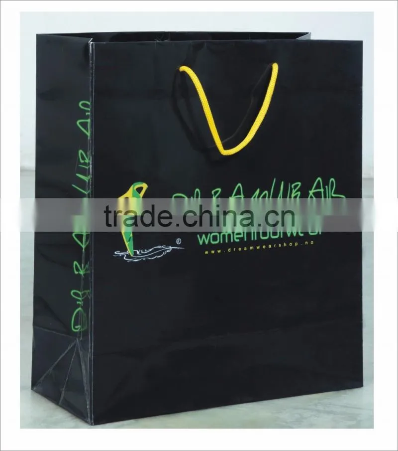 PAPER BAGS WITH LOGO AND NAME PRINTED