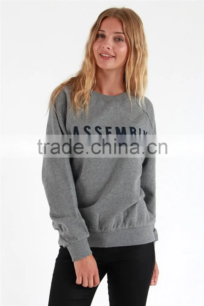 2017 New style printing crew neck sweatshirt women sweatshirt