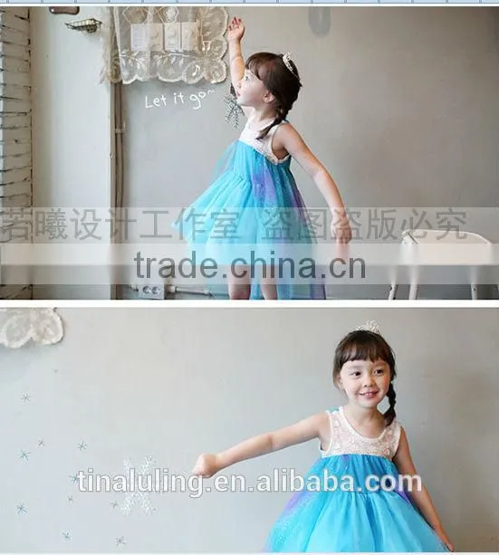 fashion kids ball gown dresses new girls dress for 3-8 years tutu dress