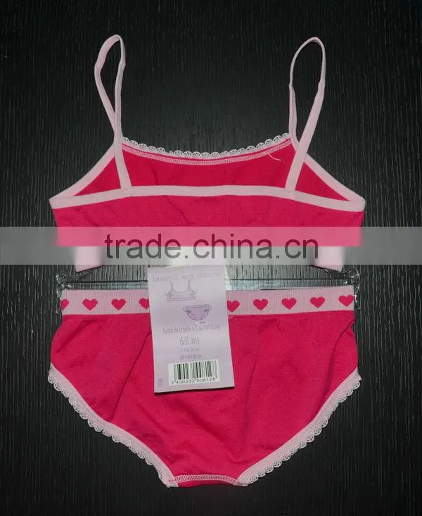 children's seamless sports underwear camisole&brief set