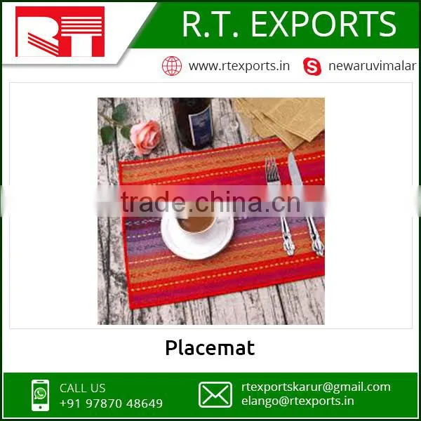 Wholesale Low Price 100% Cotton Printed Hotel Table Placemat