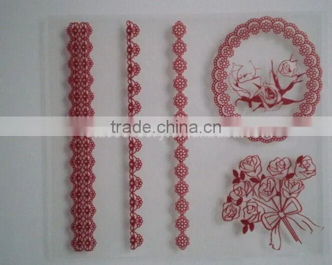 new product wholesale silicone rubber stamp scrapbooking stamps