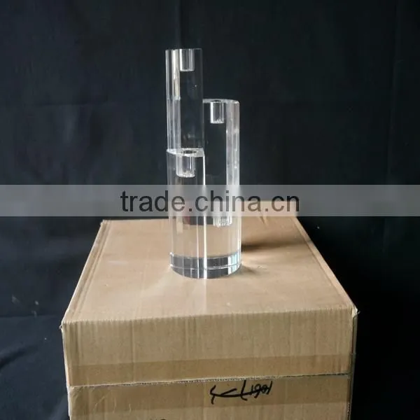 Hot Sale !!! Upscale crystal cube candle holder for tea light candle holder Centerpieces JKC-0003