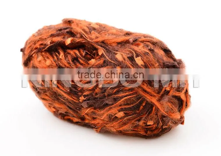 Polyester fancy yarn for diy knitting