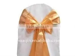 Fashion satin sash for wedding and banquet chair cover