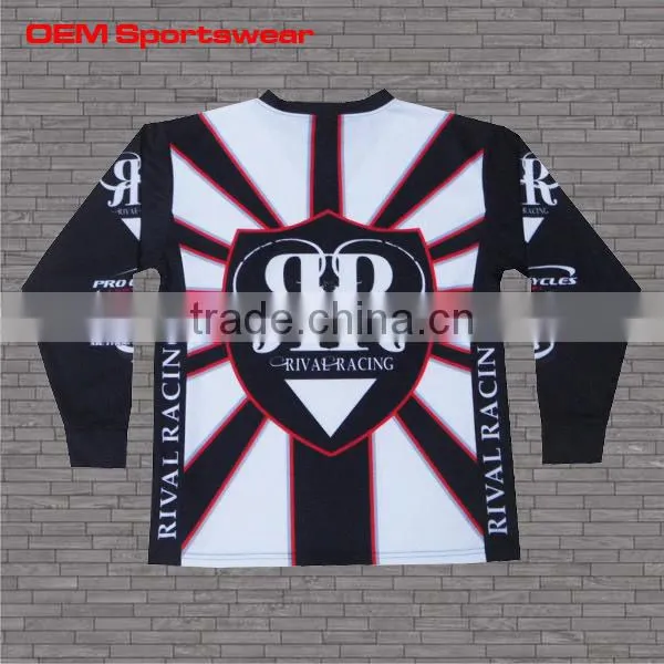 high quality long sleeves sublimation custom t-shirt