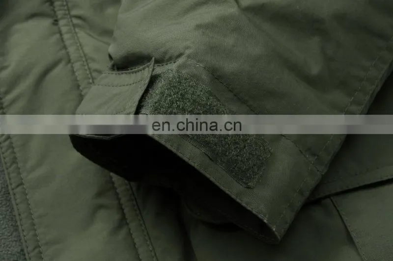 Warmable outdoor wear detachable sleeve camping hiking windbreak jacket